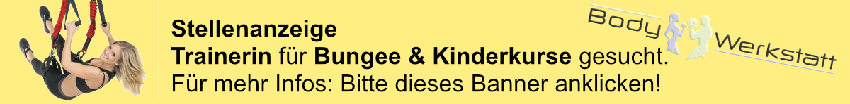 Stellenanzeige: Trainerin Bungee und Kinderkurse